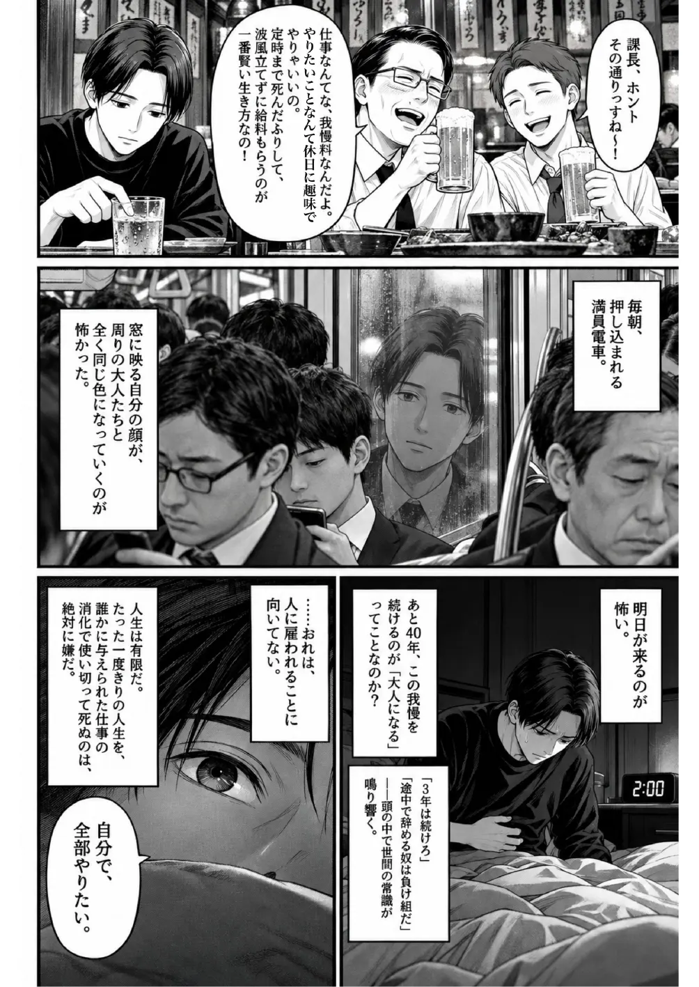 次のページは、目の前の人から 4ページ目